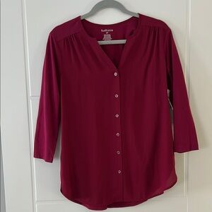 Van Heusen Women's Burgundy Top